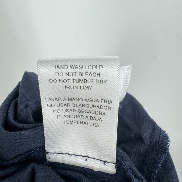 Hyacinth House Floral Ruffle Neck Norah Mini Dress Navy Blue Size Medium - Picture 5 of 7